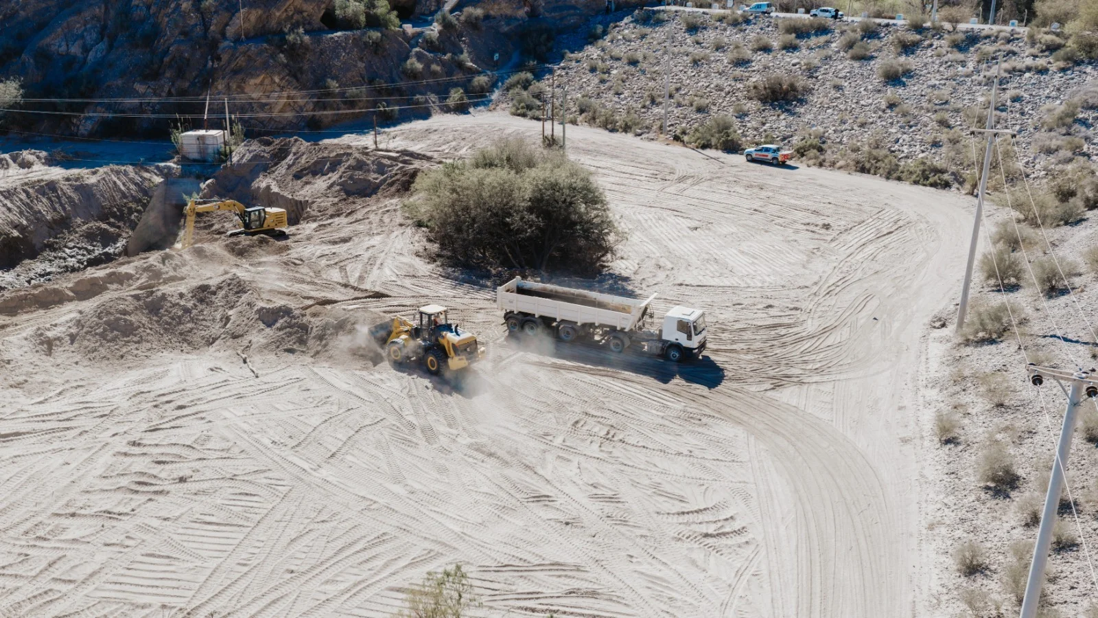 El Gobierno avanza con obras de encauzamiento y protección en el Dique Soldano ante las crecientes